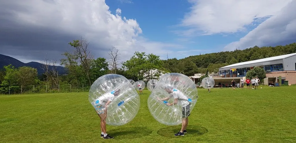 bubble football faceoff